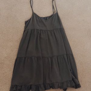 dark grey babydoll dress